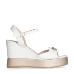 Sandali con Zeppa LIU JO Karen 11 in Pelle Bianca