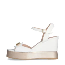 Sandali con Zeppa LIU JO Karen 11 in Pelle Bianca