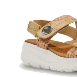 Sandali Donna 1A Classe Alviero Martini in Eco Nappa stampa Geo Classic 1409