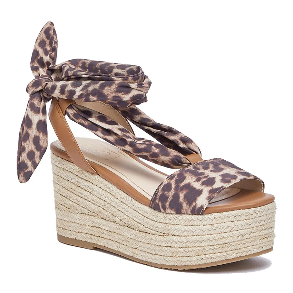 Sandali Donna con Zeppa LIU JO Bali 03 in Tessuto stampa Animalier