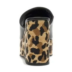 Sandali Donna GUESS con Zeppa Linea Evenza Colore Nero e Animalier