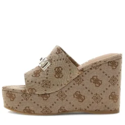 Sandali Donna GUESS con Zeppa Linea Evenza Colore Milk