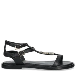 Sandali Flat PATRIZIA PEPE Girl linea Flyclassic Sandal in Pelle Nera