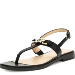 Sandali Infradito Donna GUESS Linea Reality in Pelle Colore Nero