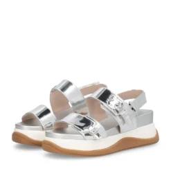 Sandali Platform Donna LIU JO Fiona 02 Effetto Specchio Silver