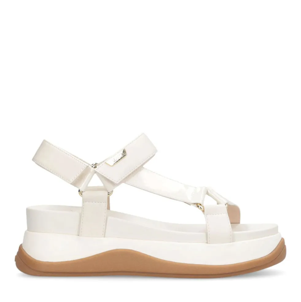 Sandali Platform Donna LIU JO Fiona 04 con Inserti in Vernice color Latte