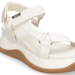 Sandali Platform Donna LIU JO Fiona 04 con Inserti in Vernice color Latte