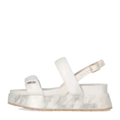 Sandali Platform LIU JO Frida 34 con Fasce Bold con Pietre Gioiello color Crema