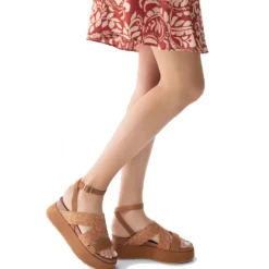 Sandali Platform LIU JO Frida 38 in Corda Marrone con Strass