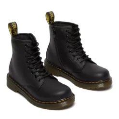 Scarpe Bambino DR. MARTENS Stivali linea 1460 J in Pelle Nera