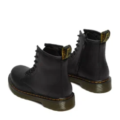 Scarpe Bambino DR. MARTENS Stivali linea 1460 J in Pelle Nera