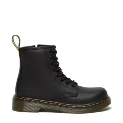 Scarpe Bambino DR. MARTENS Stivali linea 1460 J in Pelle Nera