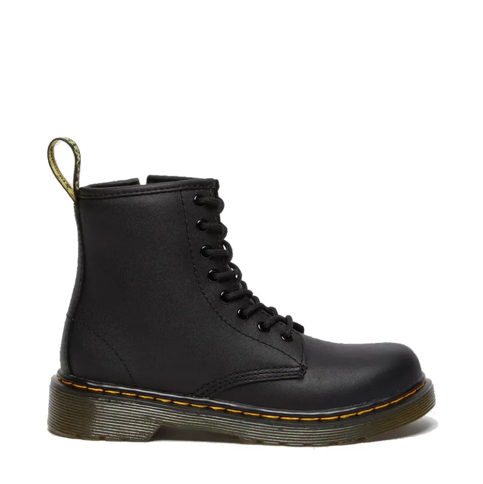 Scarpe Bambino DR. MARTENS Stivali linea 1460 J in Pelle Nera
