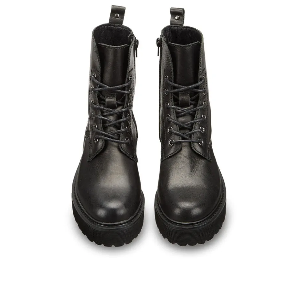 Scarpe Donna CULT Slash 1814 Anfibi in Pelle Nera
