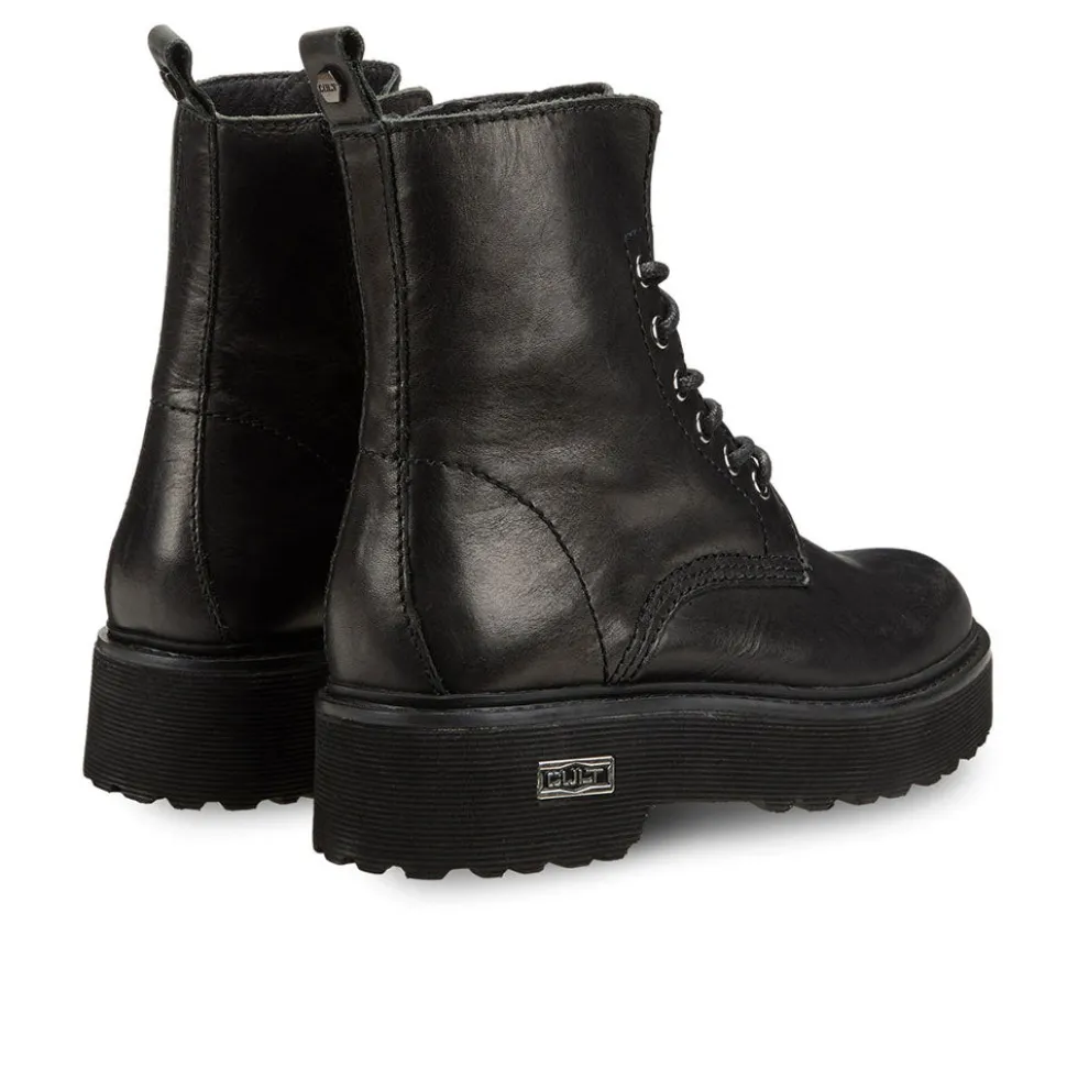 Scarpe Donna CULT Slash 1814 Anfibi in Pelle Nera