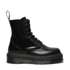 Scarpe Donna DR. MARTENS Stivali Platform linea Jadon in Pelle Nera