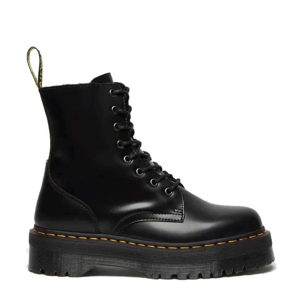 Scarpe Donna DR. MARTENS Stivali Platform linea Jadon in Pelle Nera