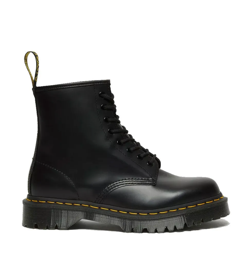 Scarpe Donna DR. MARTENS Stivali Platform linea 1460 BEX in Pelle Nera