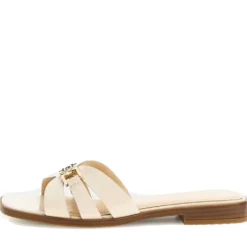 Scarpe Donna GUESS Ciabatte Linea Realla in Pelle Colore Cream