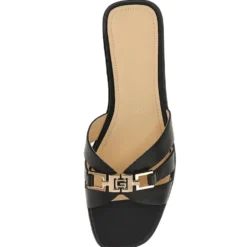 Scarpe Donna GUESS Ciabatte Linea Realla in Pelle Colore Nero