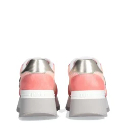 Scarpe Donna LIU JO Amazing 25 Sneakers Platform in Suede e Mesh color Pesca