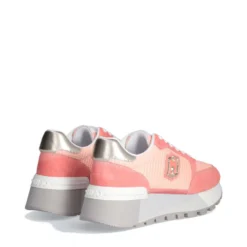 Scarpe Donna LIU JO Amazing 25 Sneakers Platform in Suede e Mesh color Pesca