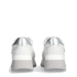Scarpe Donna LIU JO Amazing 25 Sneakers Platform in Suede e Mesh Bianco