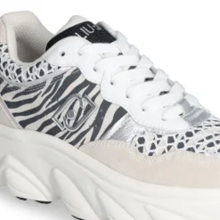 Scarpe Donna LIU JO Steffy 01 Sneakers Chuncky in Suede stampa Zebra