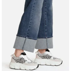 Scarpe Donna LIU JO Steffy 01 Sneakers Chuncky in Suede stampa Zebra