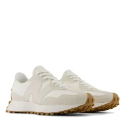 Scarpe Donna NEW BALANCE Sneakers 327 in Suede Pelle e Tessuto colore Linen e Sea Salt
