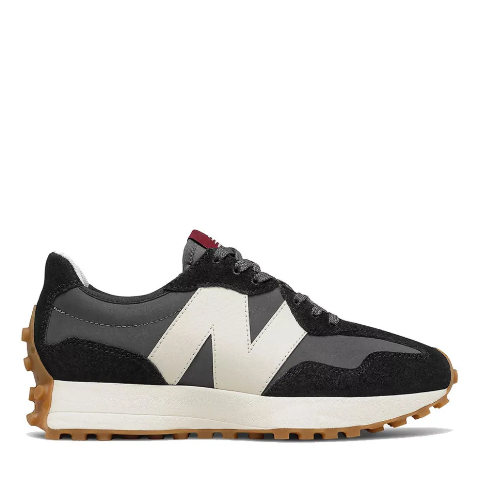 Scarpe Donna NEW BALANCE Sneakers 327 in Suede e Nylon colore Black