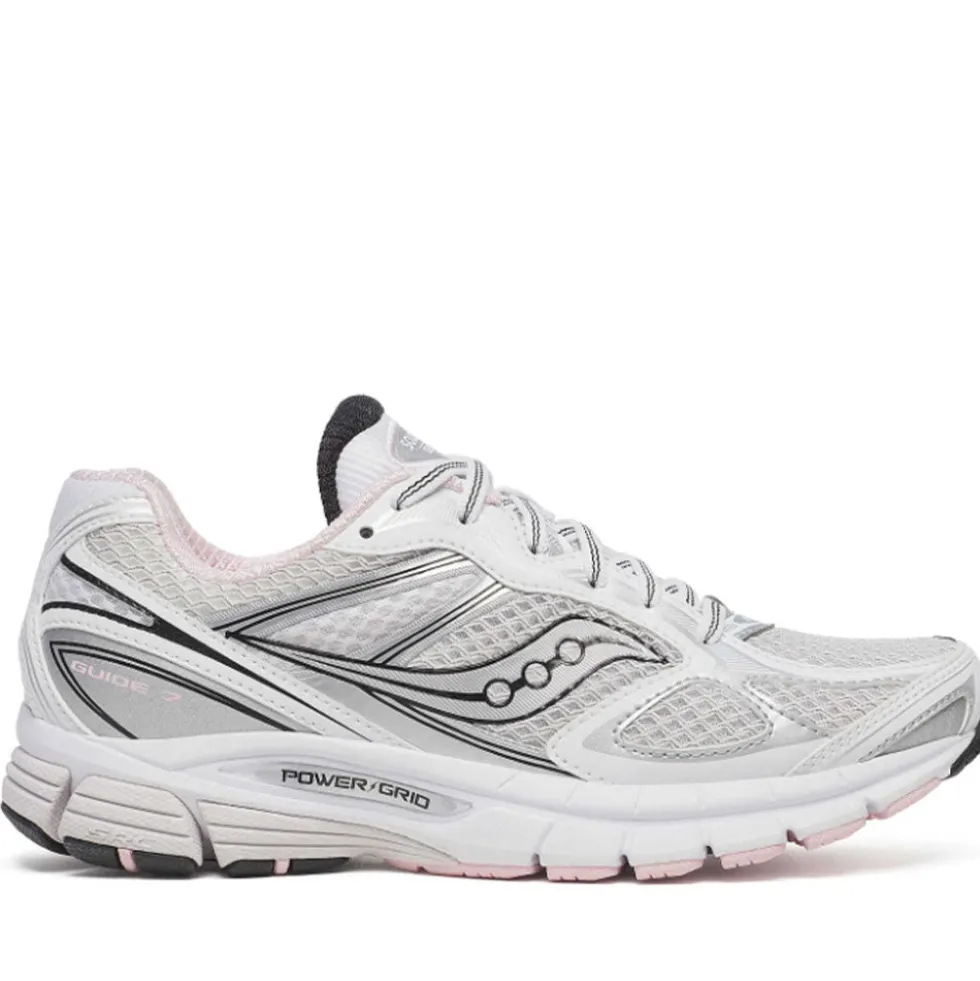 Scarpe Donna Saucony Sneakers Progrid Guide 7 Colore White - Pink