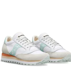 Scarpe Donna Saucony Sneakers Jazz Triple White - Light Blue