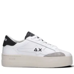 Scarpe Donna Sun68 Sneakers Big Katy Leather Bianco - Nero - Z45235