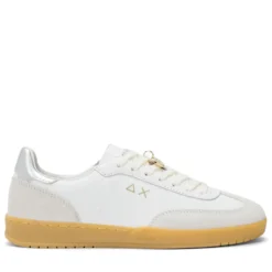 Scarpe Donna Sun68 Sneakers California Leather in Pelle Bianca - Z36249