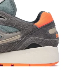 Scarpe Saucony Sneakers Shadow 6000 in Pelle e Tessuto Colore Grey - Agave