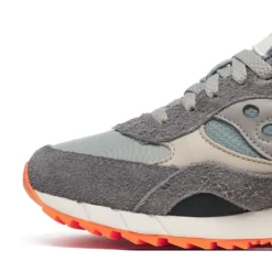 Scarpe Saucony Sneakers Shadow 6000 in Pelle e Tessuto Colore Grey - Agave