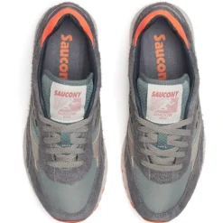 Scarpe Saucony Sneakers Shadow 6000 in Pelle e Tessuto Colore Grey - Agave