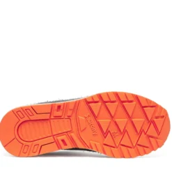 Scarpe Saucony Sneakers Shadow 6000 in Pelle e Tessuto Colore Grey - Agave