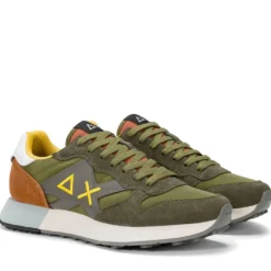 Scarpe Uomo Sun68 Sneakers Jaki 2.0 Solid Militare - Z36115