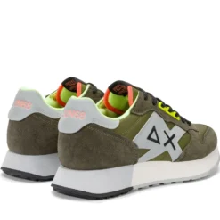 Scarpe Uomo Sun68 Sneakers Jaki 2.0 Fluo Militare - Z36117
