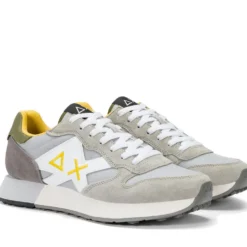 Scarpe Uomo Sun68 Sneakers Jaki 2.0 Solid Grigio Chiaro - Z36115