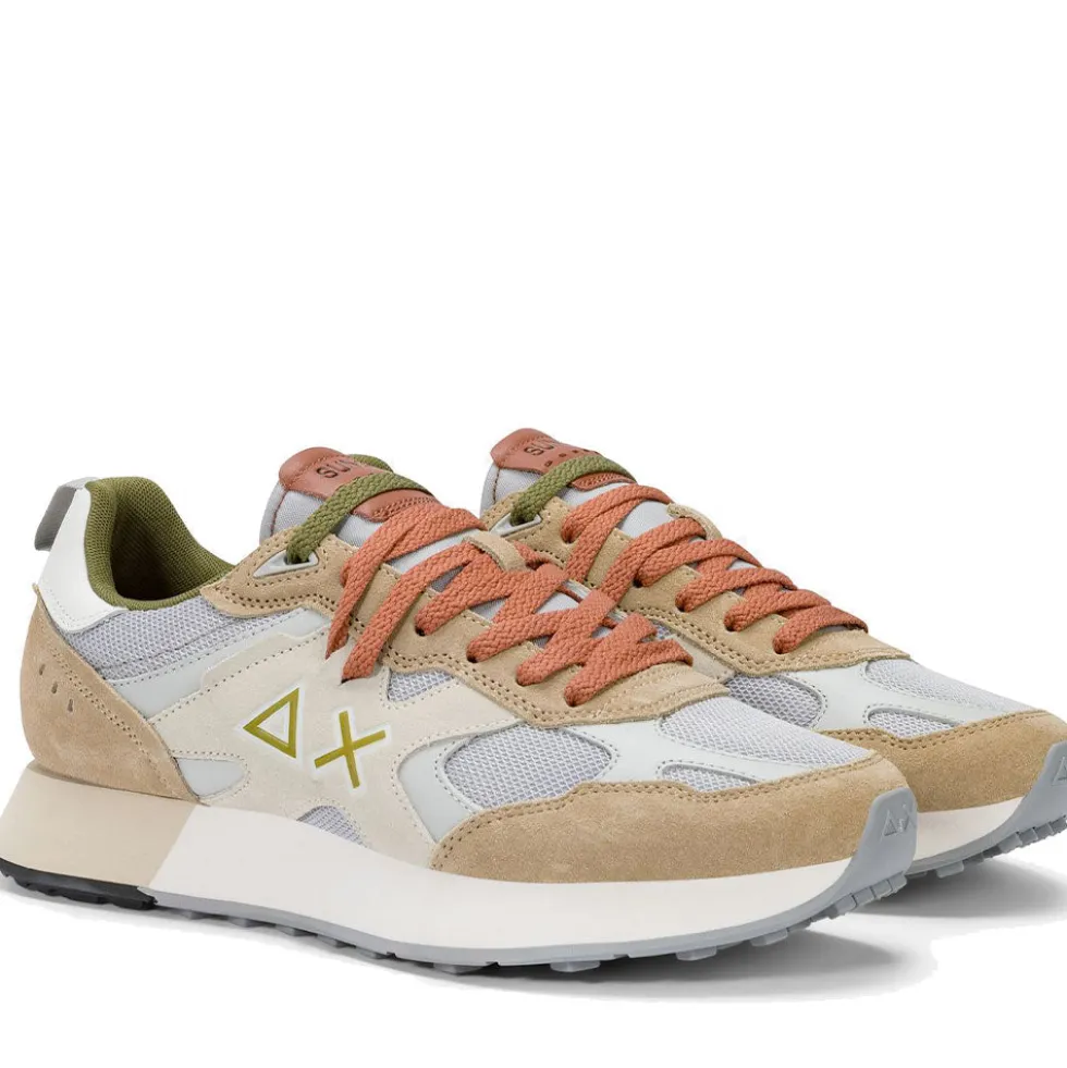 Scarpe Uomo Sun68 Sneakers Jaki Outdoor Colore Beige - Z36118