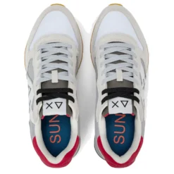 Scarpe Uomo Sun68 Sneakers Jaki 2.0 Bicolor Bianco - Grigio -Z36116