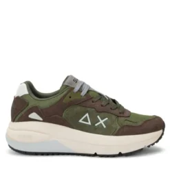 Scarpe Uomo Sun68 Sneakers Jupiter Suede Marrone - Z45128