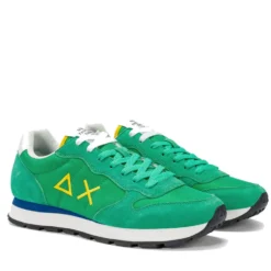 Scarpe Uomo Sun68 Sneakers Tom Solid Verde Prato - Z36101