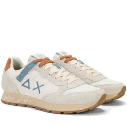 Scarpe Uomo Sun68 Sneakers Tom Vintage Bianco Panna - Z36104