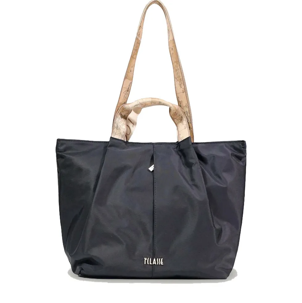 Shopping Bag 1A Classe Alviero Martini linea Breeze Nylon Nero LE45