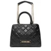 Shopping Bag a Mano Trapuntata LOVE MOSCHINO linea Quilted colore Nero