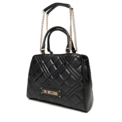 Shopping Bag a Mano Trapuntata LOVE MOSCHINO linea Quilted colore Nero